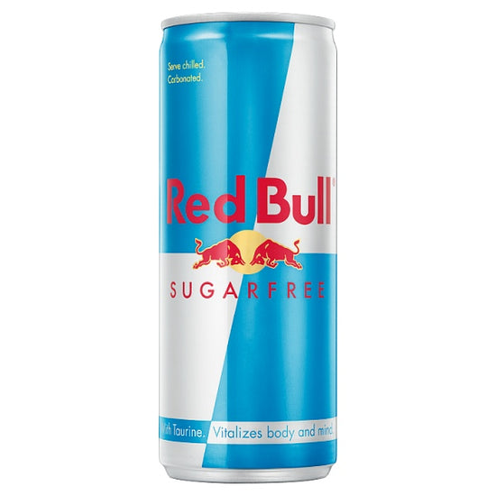Red Bull Energy Drink, Sugar Free, 250ml, Case of 24 Red Bull