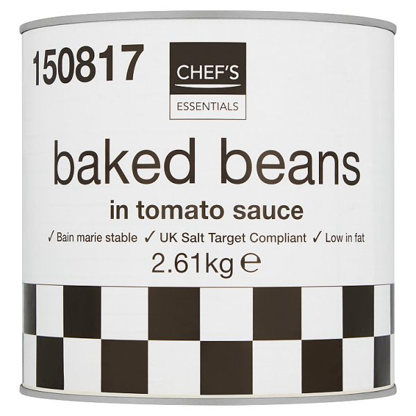 Chef's Essentials Baked Beans in Tomato Sauce 2.61kg, Case of 6 Chef's Essentials