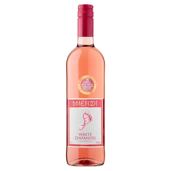 Barefoot White Zinfandel Rosé Wine 750ml, case of 6 Barefoot