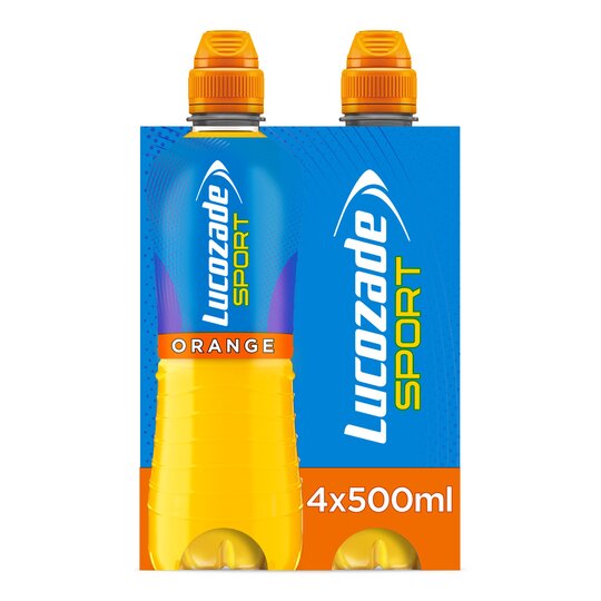 Lucozade Sport Orange 4 x 500ml, Case of 6 Lucozade