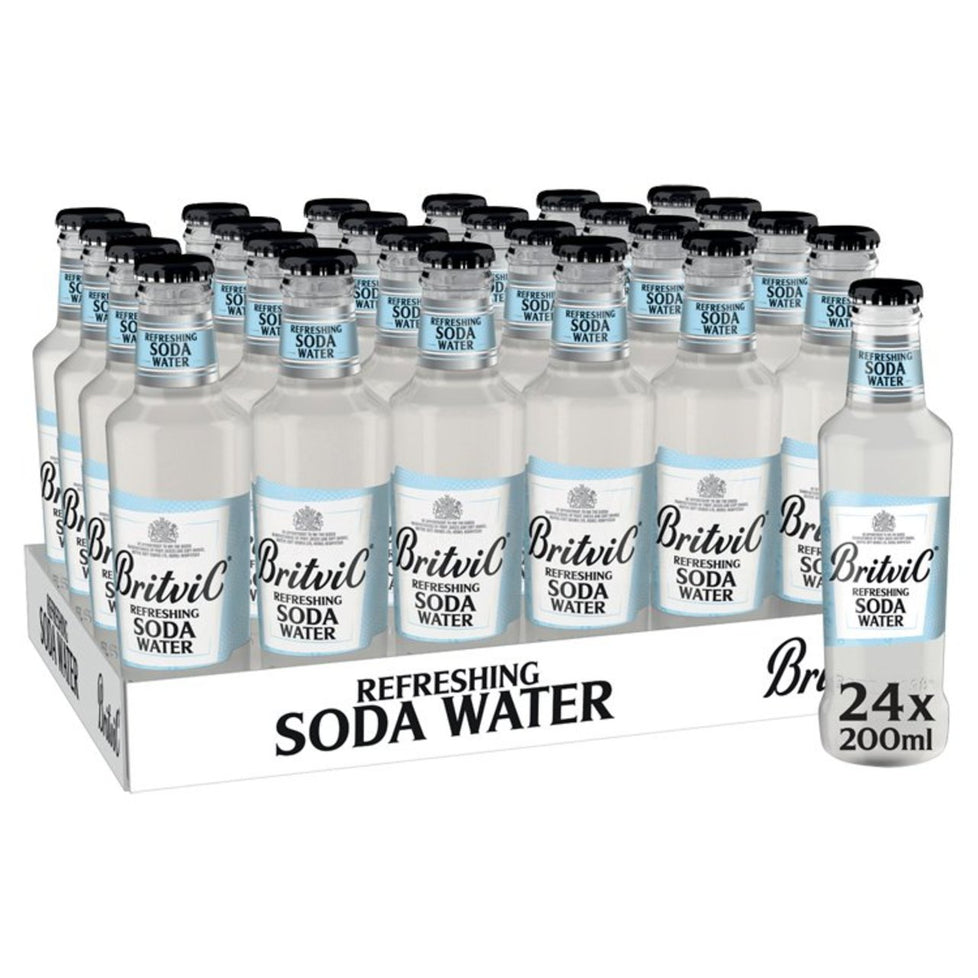 Britvic Soda Water 200ml, case of 24 Britvic