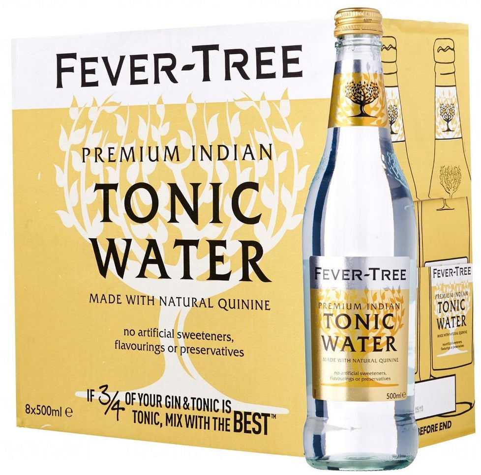 Fever-Tree Premium Indian Tonic Water 500ml, Case of 8 Fever-Tree