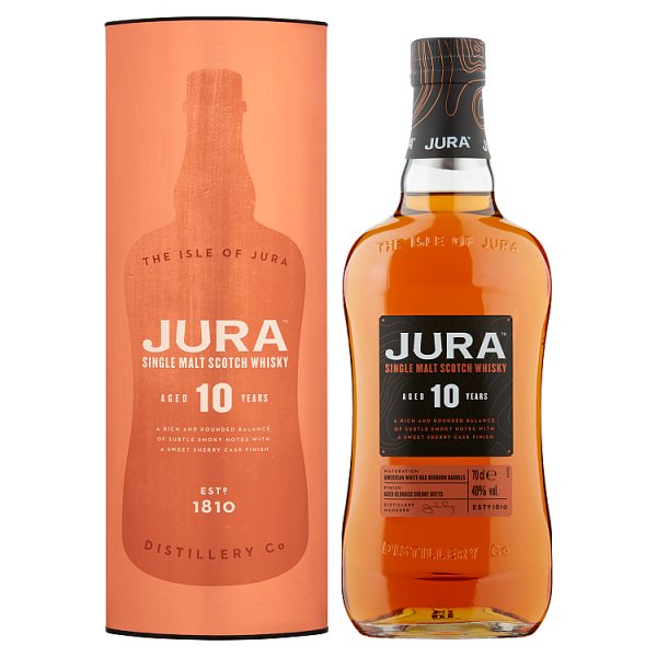 Jura Aged 10 Years Single Malt Scotch Whisky 70cl Jura