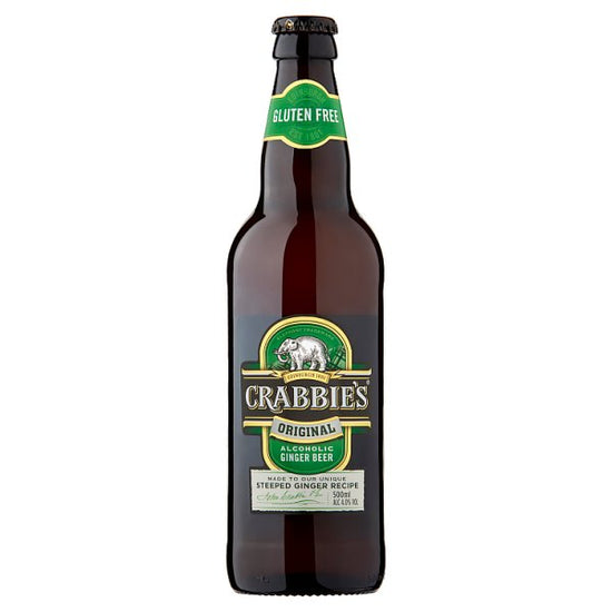 Crabbie's Original Alcoholic Ginger Beer 500ml, Case of 12 Crabbie's