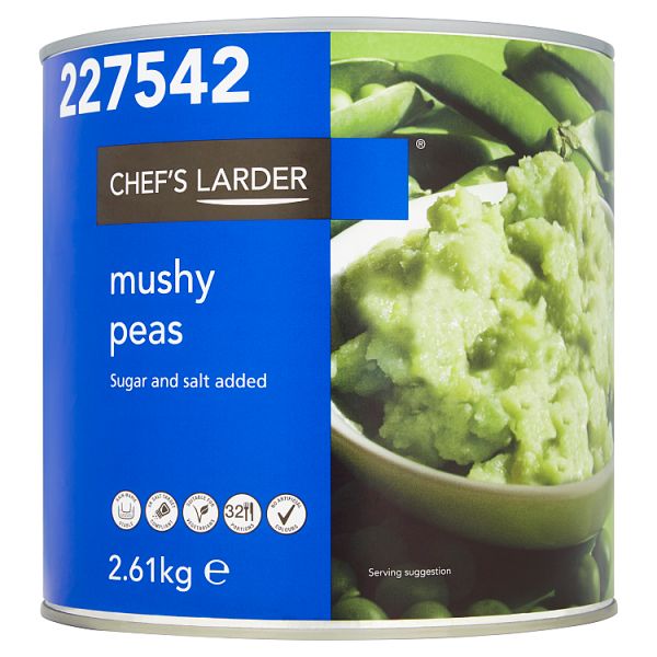 Chef's Larder Mushy Peas 2.61kg, Case of 6 Chef's Larder