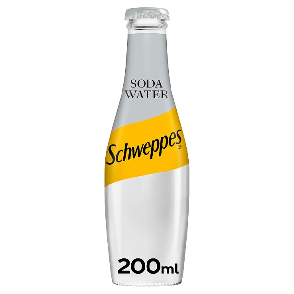 Schweppes Soda Water 24 x 200ml, Case of 24 Schweppes