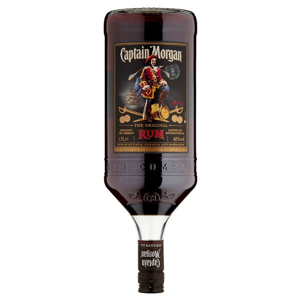 Captain Morgan Dark Rum 1.5L, Case of 6 Captain Morgan