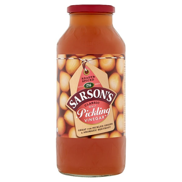 Sarson's Classic Malt Pickling Vinegar 950ml, Case of 6 British Hypermarket-uk Sarson's