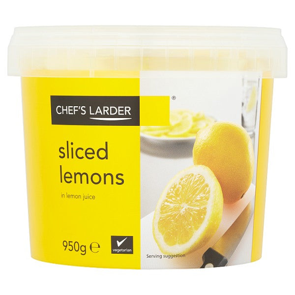 Chef's Larder Sliced Lemons in Lemon Juice 950g, Case of 6 Chef's Larder