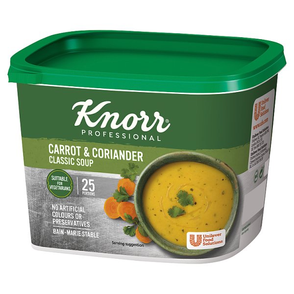 Knorr Professional Classic Carrot & Coriander Soup 25 Port, Case of 6 Knorr