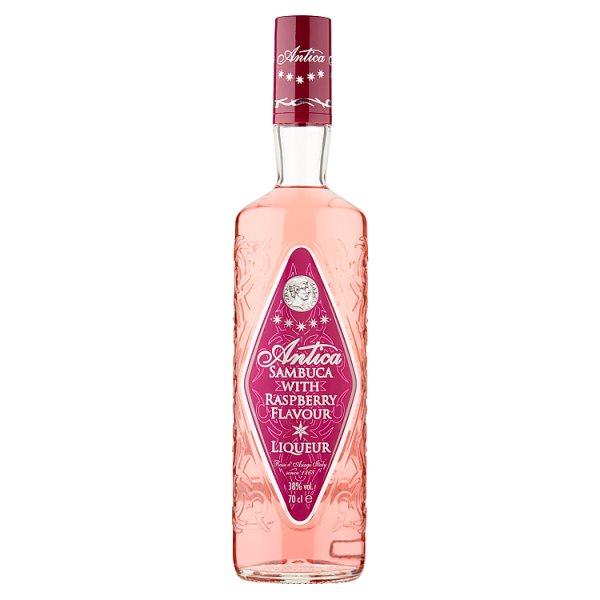 Antica Sambuca with Raspberry Flavour Liqueur 70cl British Hypermarket-uk Antica