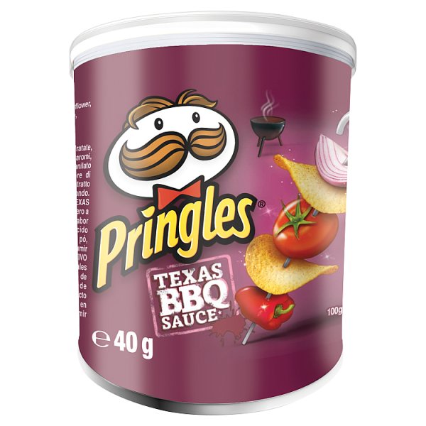 Pringles Texas BBQ Sauce 40g, Case of 12 Pringles