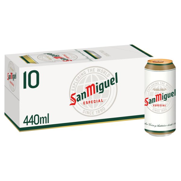San Miguel Premium Lager Beer  2 x 10 x 440ml British Hypermarket-uk San Miguel