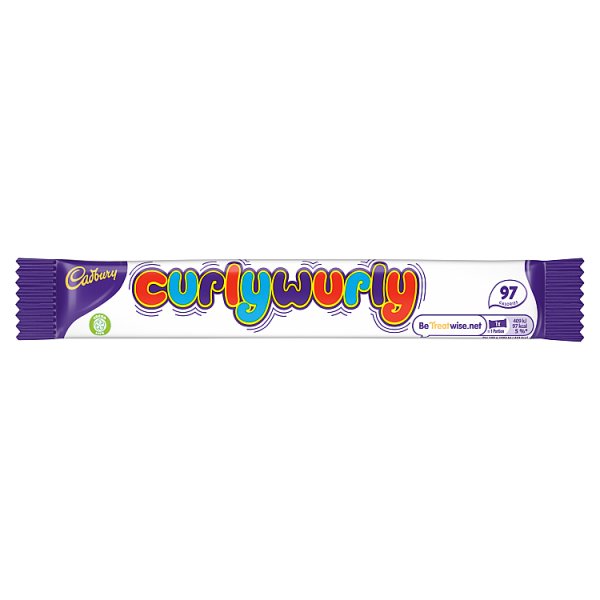 Cadbury Curly Wurly Chocolate Bar 21.5g, Case of 48 British Hypermarket-uk