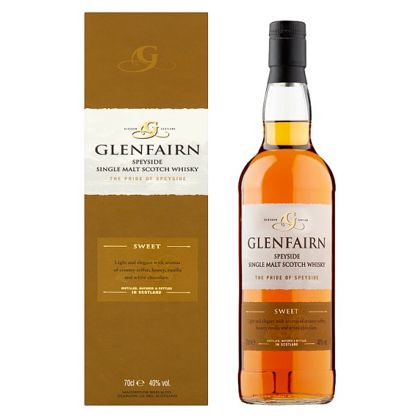 Glenfairn Sweet Speyside Single Malt Scotch Whisky 70cl, Case of 6 Glenfairn