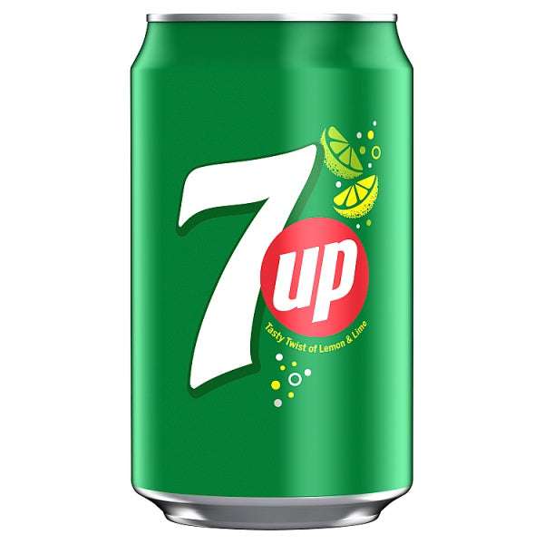 7UP Lemon and Lime Regular 330ml, Case of 24 7Up