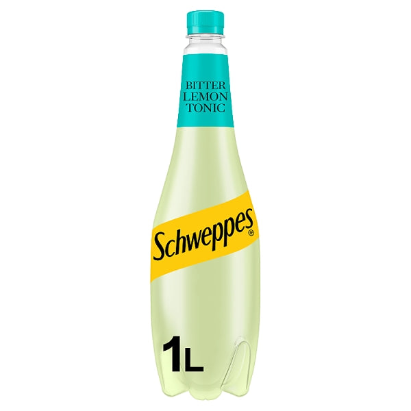 Schweppes Bitter Lemon 1L, Case of 6 Schweppes