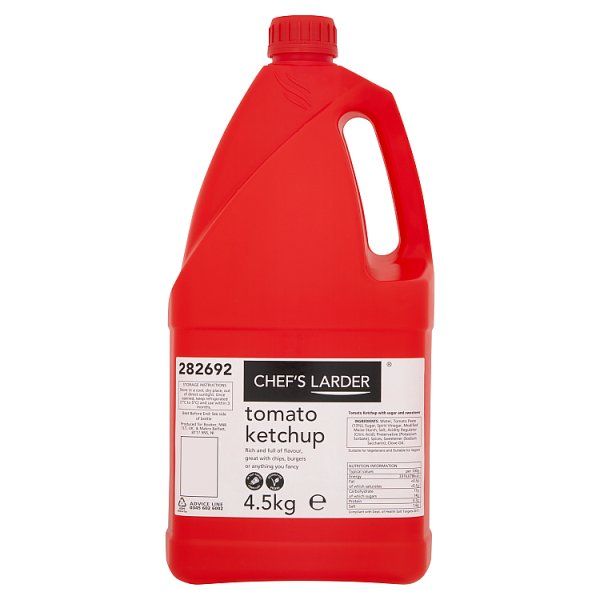 Chef's Larder Tomato Ketchup 4.5kg, Case of 2 Chef's Larder