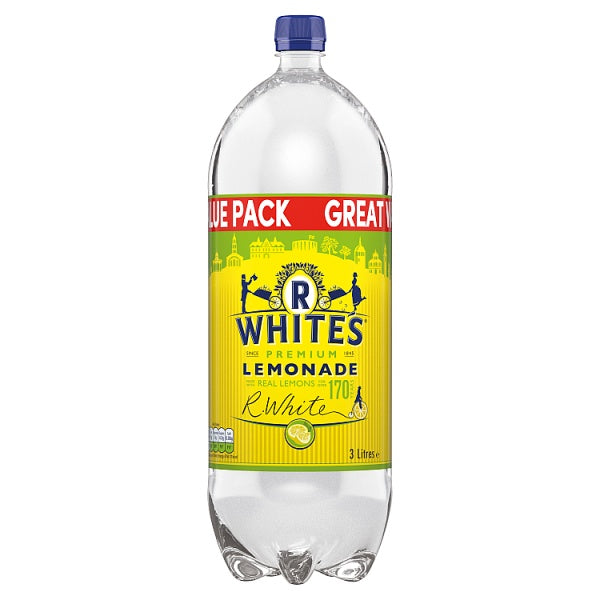 R.White's Lemonade 3L, Case of 4 British Hypermarket-uk R.White's