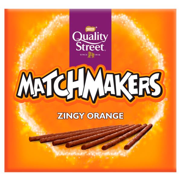 Quality Street Matchmakers Zingy Orange Chocolates 120g, Case of 10 Quality Street