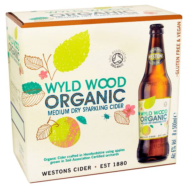 Wyld Wood Organic Cider 8 x 500ml, Case of 8 Wyld Wood