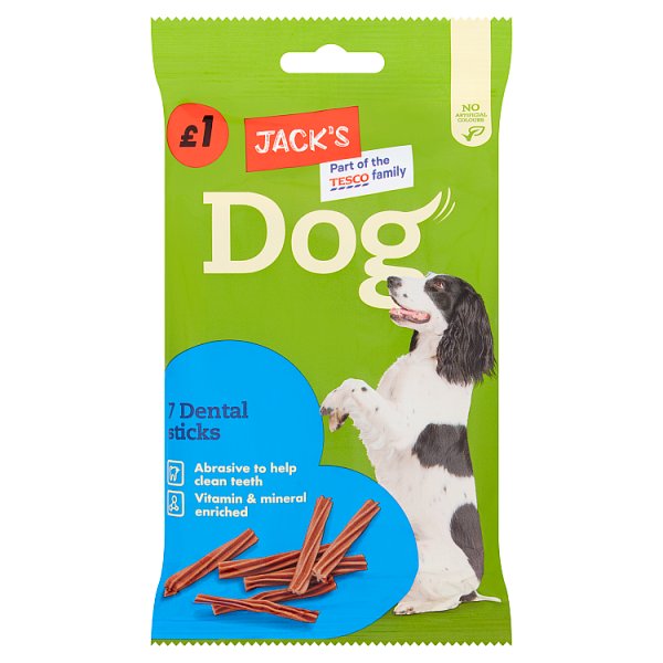 Jack's Dog 7 Dental Sticks 180g [PM £1.00 ], Case of 13 Jack's