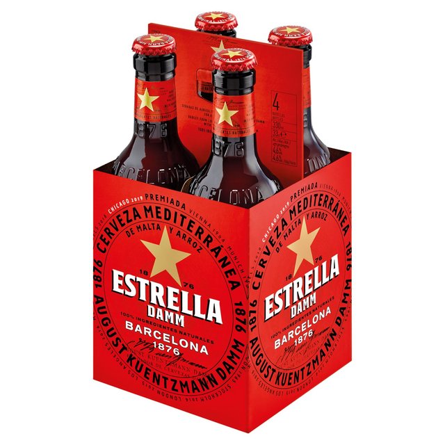 Estrella Damm Premium Lager Beer  6 x 4 x 330ml Carlsberg