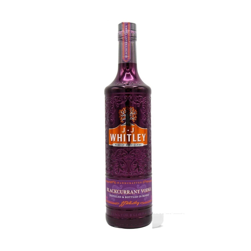 J.J Whitley Blackcurrant Vodka 70cl, Case of 6 J.J Whitley