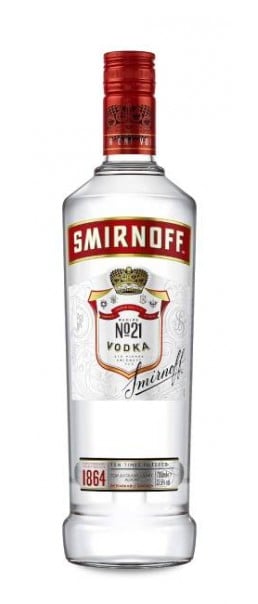 Smirnoff No.21 Vodka 1L, Case of 6 Smirnoff
