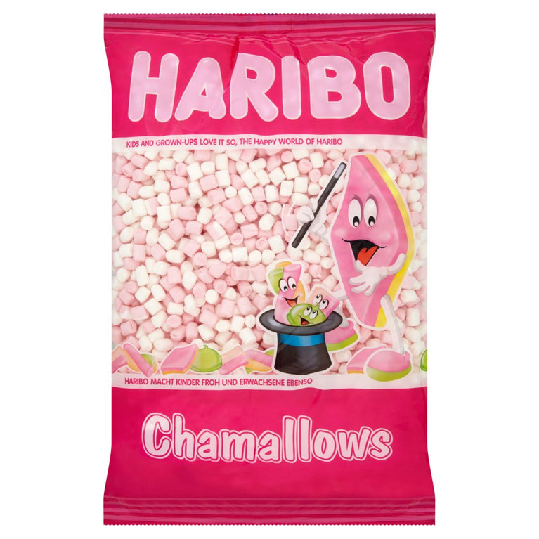 HARIBO White and Pink Mini Mallows 1kg Haribo